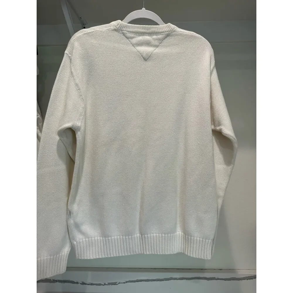 Vintage Tommy Hilfiger Knit‎ Embroidered Crew Neck Sweater Size Large